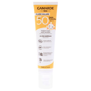 Bebe Face and Body Sensitive Skin Sun Fluid SPF 50 by Gamarde 3.38 oz Sunscreen